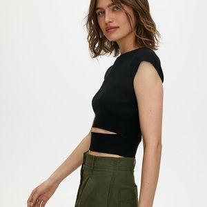 Wilfred Free Cut Out Knit Top